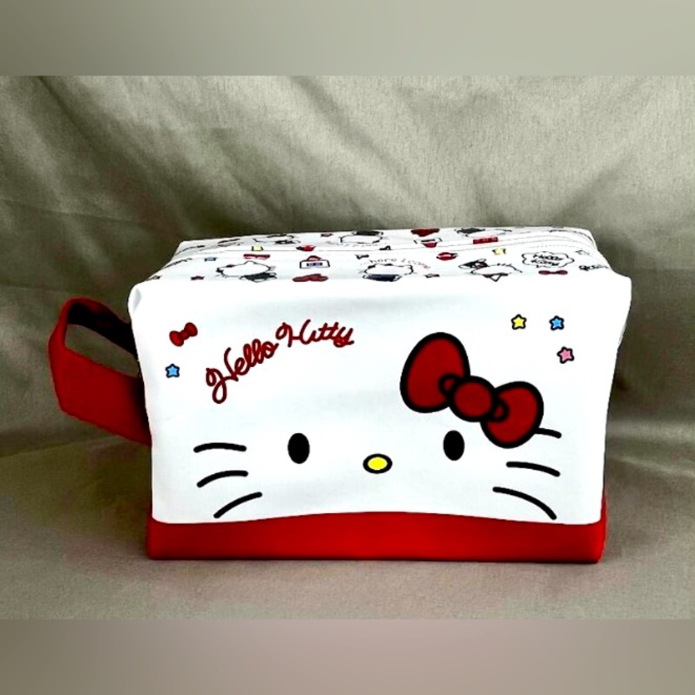 Hello Kitty Red and White Cosmetic Bag